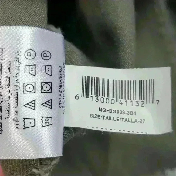 BCBGeneration Frayed Edge Olive Denim Mini Skirt sz 27 (4)  Boho Festival - Picture 9 of 9